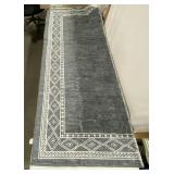 GREY AREA RUG 83IN X 58IN