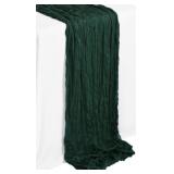 1PCS GREEN CHEESECLOTH TABLE RUNNER(3FT)