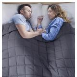 WEIGHTED BLANKET FOR ADULTS (20 LBS, 80IN X 87IN,