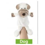 DOG HAND PUPPETS WITH OPEN MOVABLE MOUTH 11.8IN