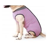 HEYWEAN XXL DOG SURGICAL RECOVERY SUIT(GREY PINK)