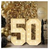 FOXRUSH 50TH BIRTHDAY DECORATIONS WOMEN MEN 3FT