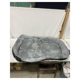 LARGE FLUFFY DOG BED, 42 X 30 IN.