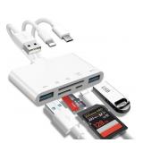 5-IN-1 MEMORY CARD READER, USB OTG ADAPTER & SD