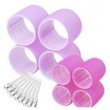 SELF GRIP HAIR ROLLERS CURLERS 12 PCS SET