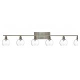 WINSHEN 6-LIGHT BRUSHED NICKEL VANITY LIGHT(46IN)