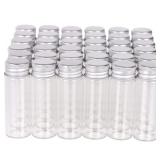 MAXMAU 100 PACKS 15ML VIALS CLEAR GLASS BOTTLES