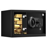 TENAMIC SAFE BOX WITH KEYPAD AND KEYS (BLACK)