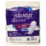 ALWAYS DISCREET 6 LONG 28PADS