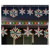 DAZZLE BRIGHT CHRISTMAS SNOWFLAKE STRING LIGHTS