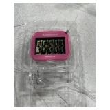 PINK 3D PEDOMETER WITH CLIP FOR COUNTING STEPS