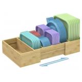 RETRO SHAW EXPANDABLE BAMBOO FOOD CONTAINER LID