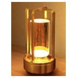 PIKAFOX GOLD CORDLESS TABLE LAMP WITH TOUCH