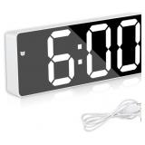 DIGITAL ALARM CLOCKS, LED CLOCK DISPLAY MIRROR