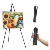 XLONG QUICK SET UP METAL EASEL STAND (BLACK) 36 X