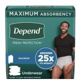 DEPEND 2 PACK OF 40 FRESH PROTECTION UNDERWEAR