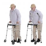 OASIS SPACE ALUMINUM FOLDING WALKER BLUE