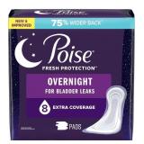 POISE FRESH PROTECTION PACK OF 36 OVERNIGHT PADS