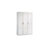 SAUDER 3-DOOR WARDROBE/STORAGE CABINET, WHITE