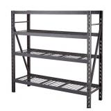 MAXIMUM 4-SHELF STEEL STORAGE RACK 77X24X72-IN