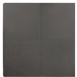 LIVING COMFORT FOAM FLOOR MATS 4-PK GREY 24X24