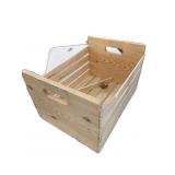 WOODEN CRATE DAMAGED, MISSING PIECES