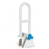 7.75 IN. BATHTUB SAFETY RAIL, WHITE STEEL