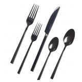 PADERNO BELVEDERE 20PC FLATWARE SET, BLACK