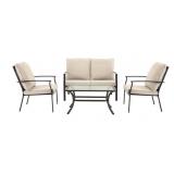 FOR LIVING ORILLIA OUTDOOR PATIO SET, 4-PC, GREY