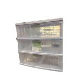 TYPE A 3 DRAWER WIDE STORAGE TOWER