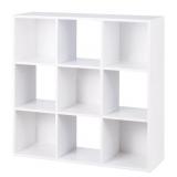 FOR LIVING 9-CUBE STORAGE ORGANIZER, WHITE