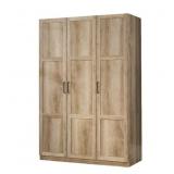 SAUDER 3 DOOR WARDROBE, SHAKER OAK - 437339