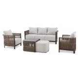 CANVAS ROXBORO ROPE OUTDOOR PATIO SET, 5-PC
