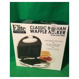 ELITE CUISINE CLASSIC  BELGIAN WAFFLE MAKER