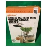 WESTON MANUAL STAINLESS STEEL WHEATGRASS JUICER