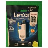 LEXAR USB 3.0 +MICROUSB 32 GB