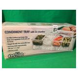 ESTILO CONDIMENT TRAY WITH ICE CHAMBER