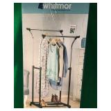 WHITMOR DOUBLE ADJUSTABLE GARMENT RACK