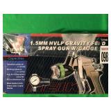 1.5MM HVLP GRAVITY FIELD SPRAY GUN W/GAUGE