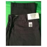 HAGGAR MENS KHAKI 38X32 SLIM FIT