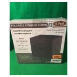 6 PACK FOLDABLE STORAGE CUBES
