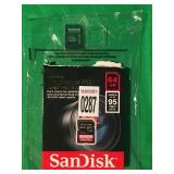 SANDISK EXTREME PRO SDXC UHS-1 CARD 64 GB