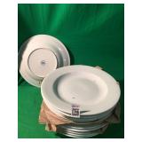 12PCS WHITE PLATES