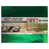 YOUTH LACROSSE GOAL STICK SET