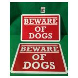 BEWARE OF DOGS SIGNS  (2)