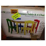 TOT TUTORS - PRIMARY TABLE AND 4 CHAIRS