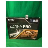 MSI Z270-A PRO MOTHERBOARD MSI Z270-A PRO MOTHERBOARD