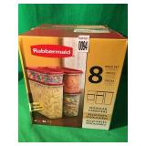 RUBBERMAID 8 PIECE MODULAR CANISTERS SET RUBBERMAID 8 PIECE MODULAR CANISTERS SET
