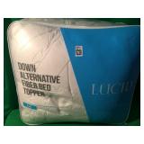 LUCID DOWN ALTERNATE FIBER BED TOPPER LUCID DOWN ALTERNATE FIBER BED TOPPER