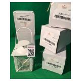 4 SMALL CANDLIT LANTERNS 4 SMALL CANDLIT LANTERNS